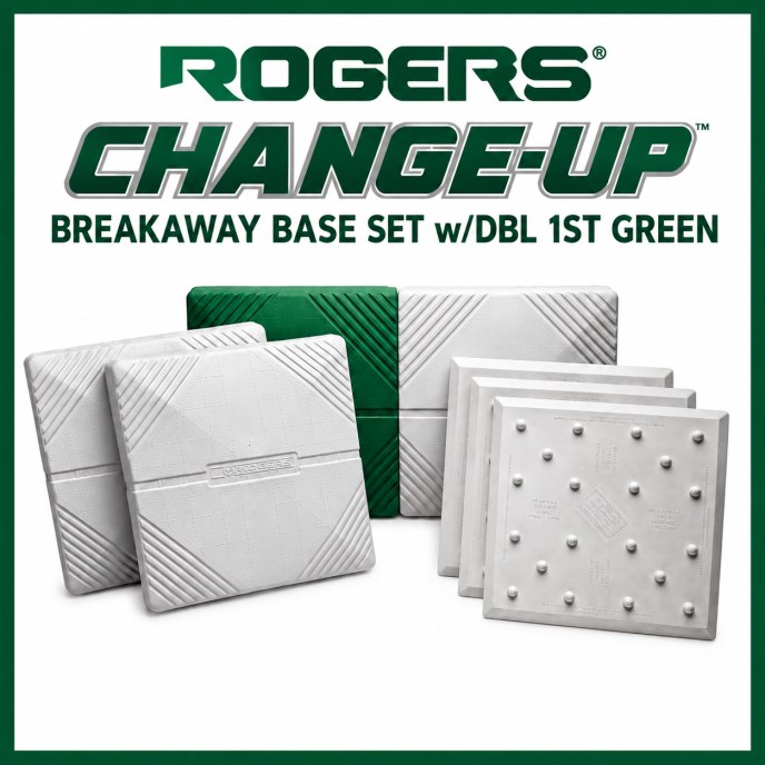 Rogers Change-Up breakaway base set with green double first base