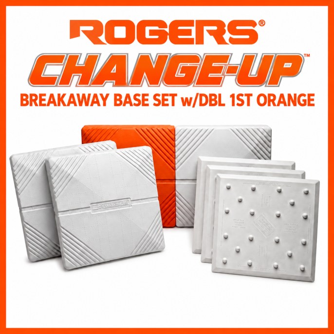 Rogers Change-Up breakaway base set with orange double first base